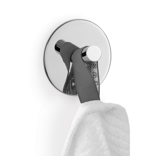 [ZK-40072] Handdoekhaak Duplo zelfklevend rond spiegelglans