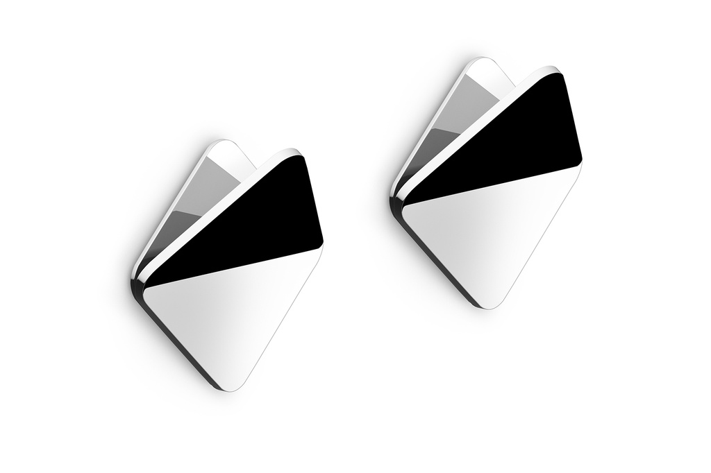 Handdoekhaak Vierkant Set/2, Hoogglanzend Olfo